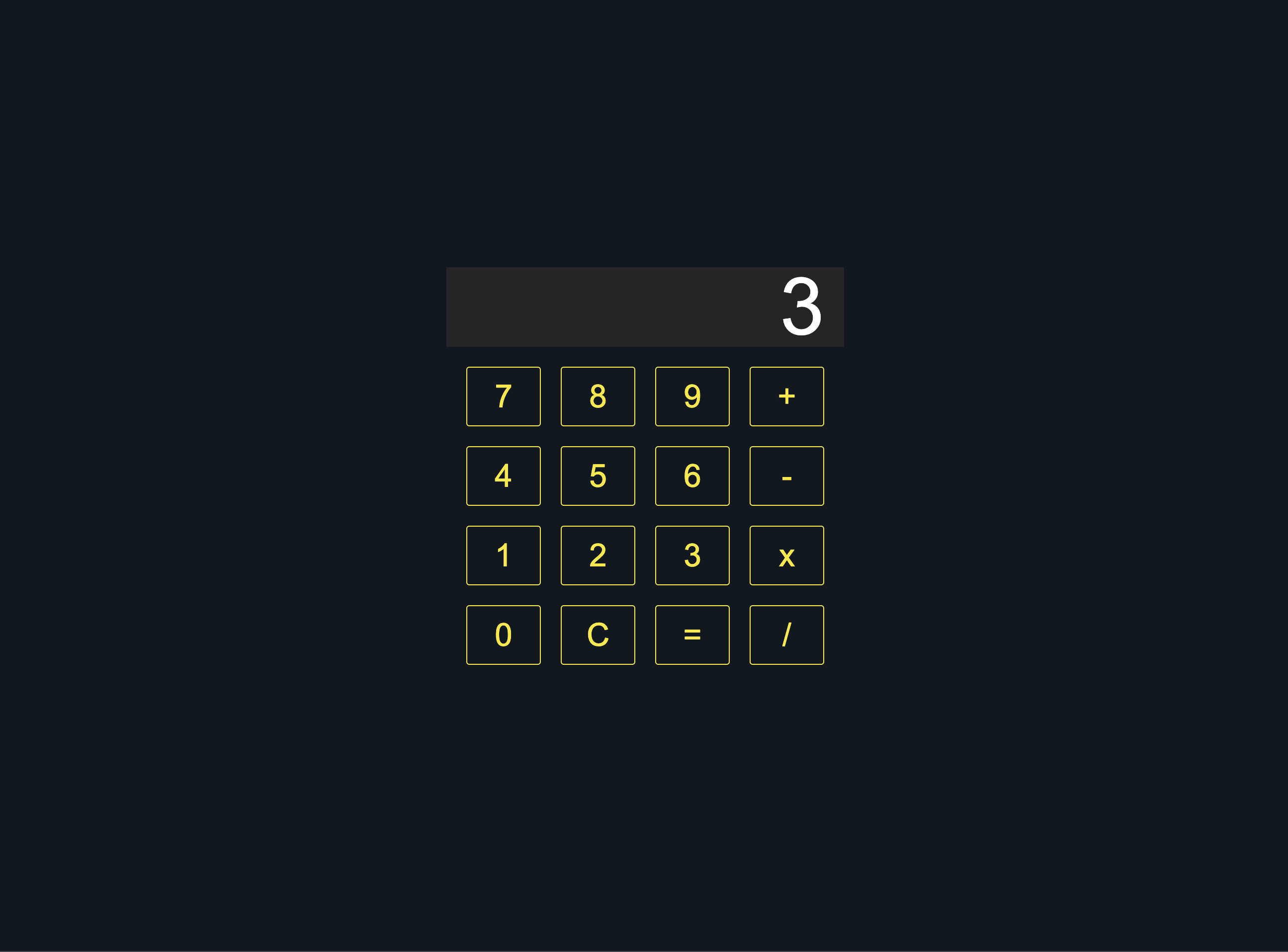 Screenshot of calculator app